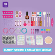 Claire’s® Ultimate Glamour Box Slumber Party Makeover Set, Kids Makeup Kit, Girls Slumber Party, Ages 8+