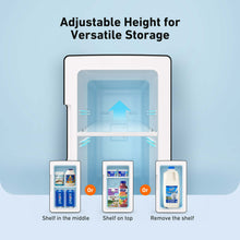 Mini refrigerador AstroAI, refrigerador compacto, refrigerador personal portátil de 6 l con capacidad para 8 latas, para maquillaje y cuidado de la piel, con una sola puerta, para el hogar y el coche, color negro, para regalos. 