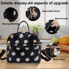 Insulated Lunch Bags for Women Men with Adjustable Shoulder Strap,AILKIN Large Lunch Box Tote Leakproof 8-12Hrs Cooler Reusable Thermal Lunch Bags for Women,Adults,School,Work,Office,Picnic,Daisy - Brands For Less USA