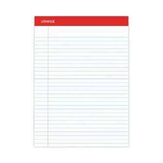 Universal Perforated Edge Writing Pad, Legal Ruled, Letter, White, 50-Sheet Pads, 12Ct.