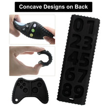 Baby Teething Toys, 2 Pcs Silicone Teething Toys for 3-6 month 6-12 Months - Sensory Toy Chew Toys Educational Toys for Toddler, Remote Control and Game Controller Teething Toys Set - Black - Brands For Less USA