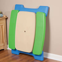 Little Tikes Outdoor Portable Kids Picnic Table with Umbrella, Blue Green, Ages 2+