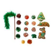 Vibrant Life Holiday 18-Piece Cat Toy Stocking Gift Set, Brown