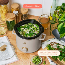 Beautiful 2 Qt Manual Slow Cooker, 2-Pack, Thyme Green + Porcini Taupe by Drew Barrymore