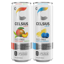 Celsius Fizz-Free Energy Drink, Variety Pack, 12 fl oz, 18-count