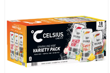 Celsius Sparkling Energy Drink, Variety Pack, 12 fl oz, 18-count
