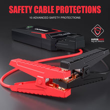 Arrancador de batería para coche GOOLOO, batería de 12 V y 1500 A de potencia máxima con carga rápida (hasta motores de gasolina de 6 L y diésel de 4 L), paquete de refuerzo de batería portátil GE1500, banco de energía para arrancar el coche. 