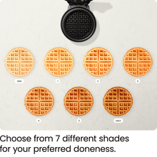 Chefman Anti-Overflow Belgian Waffle Maker w/ Shade Selector, Non-Stick Plates - Black, New