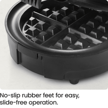 Chefman Anti-Overflow Belgian Waffle Maker w/ Shade Selector, Non-Stick Plates - Black, New