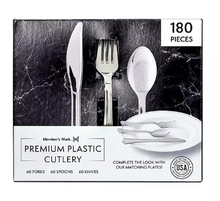 Member's Mark Premium Silver-Look Cutlery Combo 180 ct.