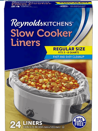 Reynolds Kitchens Slow Cooker Liners, Regular Size 24 ct.