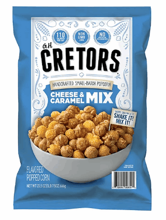 CRETORS Cheese & Caramel Flavored Popcorn Mix, 23.5 oz.