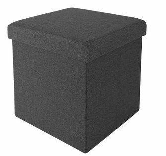 Seville Classics Foldable Storage Cube/Ottoman