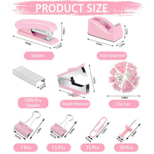 cyricoPinkOfficeSuppliesSet-StaplerandTapeDispenserSetDeskAccessoriesKitwithStapler-TapeDispense_4154_7 - Brands For Less USA