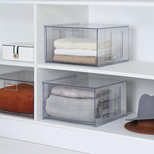 Mainstays Clear Glossy Plastic Pull-Out Closet Drawer Extra Large Size, Adult Size
