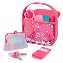 Battat Sparkle Time Pink Purse Set with Phone Keys Card Makeup, Toddler and Preschool Toys