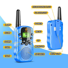 Kids Walkie Talkies 3 Packs, 2 Way Radio, 3 KM Long Range, Clear Sound 22 Channels Indoor Outdoor Toy for Boys Girls 3-12 Years Old Kids Gifts