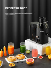 Juicer Machine with Wide Mouth 3" Feed Chute for Fruits and Vegetables, Black