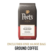 Peet's Coffee Italian Roast Premium Dark Roast Ground Coffee, Arabica, 10.5 oz - Brands For Less USA