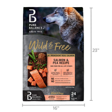 Pure Balance Wild & Free Grain-Free Salmon & Pea Recipe Dry Dog Food, 24 lbs