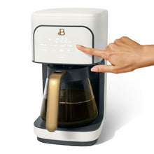 Beautiful 12 Cup Programmable Coffee Maker, White Icing by Drew Barrymore
