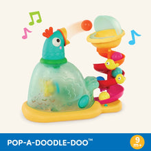 Battat Pop-a-Doodle-Doo Chicken Ball Popper with Music Lights, Learning Toy for Baby and Toddler