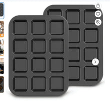 Brownie Pan with Dividers, 1 Set 12 Cavity All Edges Square Cupcake Brownie Pans Mini Cake Non Stick Baking Carbon Steel Bread Mold Small Edge 3x4 Individual Cutter Sheet Tray for Cookie Oven - Brands For Less USA