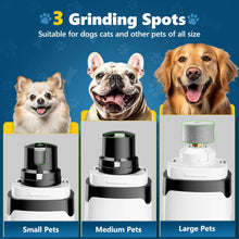BEBANG Dog Nail Grinder, 2 LED Lights, Super Quiet and Low Vibration Electric Dog Nail Trimmers for Small Medium Large Dogs & Cats