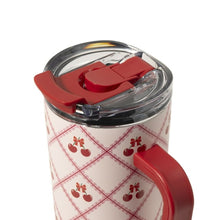 Thyme & Table 24oz Stainless Steel Luna Tumbler with Handle and Dual Straw Lid, Lace