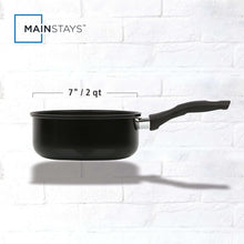 Mainstays 2 qt Non-Stick Aluminum Saucepan, Black - Brands For Less USA