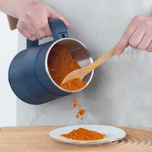 Small Powder Grinding Machine, Grain mills, Herb Grinder, Spice Grinder, Electric Coffee Grinder, Multifunctional Grinding Machine with 304 Stainless Steel Blade,Blue