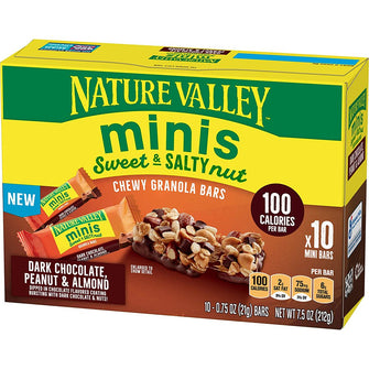 Sweet & Salty Nut Minis, Dark Chocolate Peanut & Almond, 7.5 Oz - Brands For Less USA