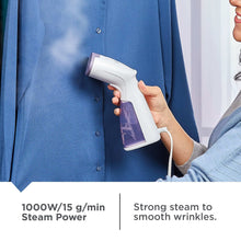 BLACK+DECKER 1000W Compact Garment Steamer with Pump Heater, Removable Water Tank, and Quick Heat-up