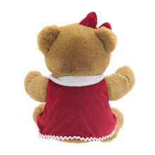 Gingerbread Girl 2025 Teddy Bear Christmas Plush, Brown, 15", by Holiday Time