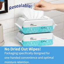 Mioszzi XL Flushable Toilet Wet Wipes For Adults Unscented Aloe 270wipes