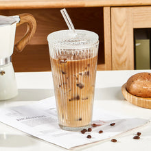 Better Homes & Gardens Glass 21oz Tumbler Ribbed with Glass Lid and Straw - Brands For Less USA