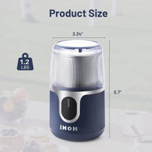 Atilioo Coffee Grinder, Cordless Electric Spice Herb Grinder with Stainless Steel Blades, Low Noise, Ideal for Home/Travel/Camping, Blue