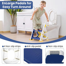 Primlect Potty Training Toilet Seat, 2 in 1 with Ladder, Adjustable Height ,for Ages 1-3, Blue - Brands For Less USA