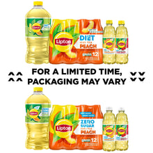 Lipton Zero Sugar Peach Iced Tea, 16.9 fl oz, 12 pack Bottles
