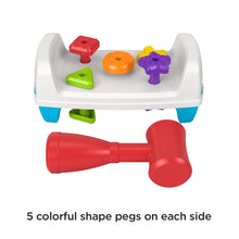 Fisher-Price Tap & Turn Bench Pretend Tools 2-Sided Toy for Infants and Toddlers