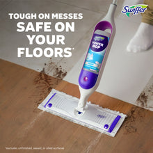 Swiffer Power Mop Kit with Refill, Unscented, 1 Handle + 1 solution & 2 Pads