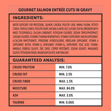 (6 pack) Vibrant Life Gourmet Salmon Entree Cuts in Gravy, Complete + Balanced, 2.64 oz Split Cup