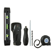 Onn TV Wall Mount Installation Toolkit with Battery Operated Electronic Stud Finder, 6 Pieces, 1.15 lb, Black, 1 Each