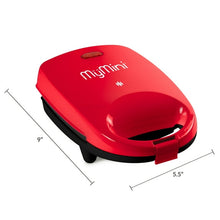 MyMini Sandwich Maker Grill, 520 watts, Red