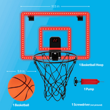 Over-the-Door Basketball Hoop, Indoor Sports Game, Battery-powered, for All Ages