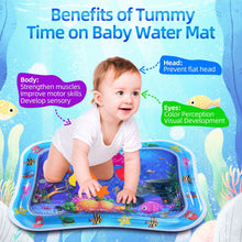Tummy Time Mat, BUSATIA Inflatable Water Mat for 3 6 12 Months Infant Baby Girls Boys Newborn