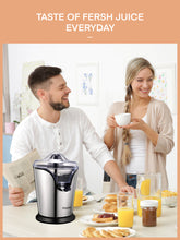 Electric Citrus Juicer, Orange Juicer Machine with 2 Size Cones, Stainless Steel Citrus Press Juicer for Orange Lemon