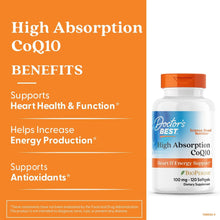 Doctor's Best, High Absorption CoQ10, 100 mg, 120 Softgels