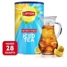 Lipton Unsweetened Iced Tea Mix, 28 Quart Canister, Measuring Spoon Included