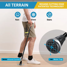 REHAND Adjustable Foldable Walking Cane for Seniors - Lightweight Heavy Duty Canes with Non-Slip Grip, Collapsible Design (Black) - Brands For Less USA